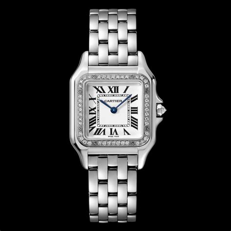 cartier white gold panthere watch|cartier panthere gold diamond watch.